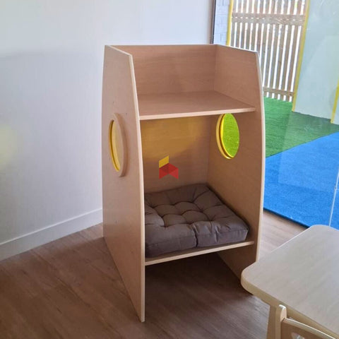 Wooden Study Unit | Seat With Book Storage | Combo
