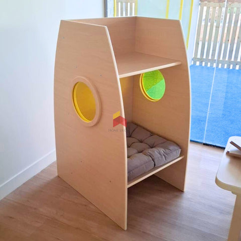 Wooden Study Unit | Seat With Book Storage | Combo