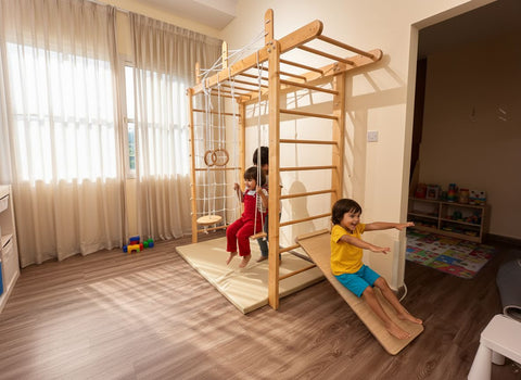 Monkey Bar with Bridge - Active Kids Play Equipment