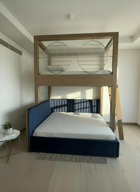 Single Over Twin Wooden Bunk Bed