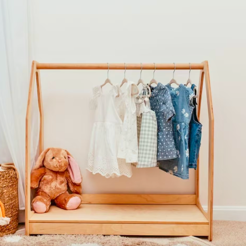 Montessori Kids Clothing Rack: Organize with Style Home Decor