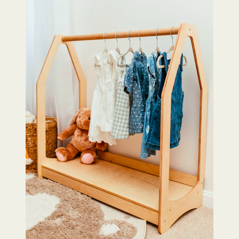 Montessori Kids Clothing Rack: Organize with Style Home Decor