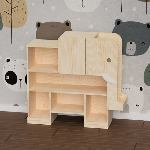 Elephant Shaped Book Shelf - Adorable and Functional Kids' Room Decor Home Decor