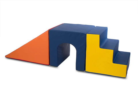 Soft Play Slide, Ladder, and Tunnel Set: Fun Combo for Kids" Soft Play Home Decor YELLOW 