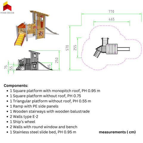 Pirate Ship & play tower 