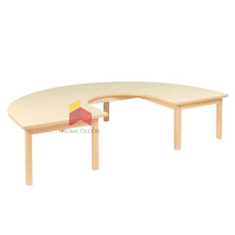 u_shaped_kids_wooden_table- in dubai 