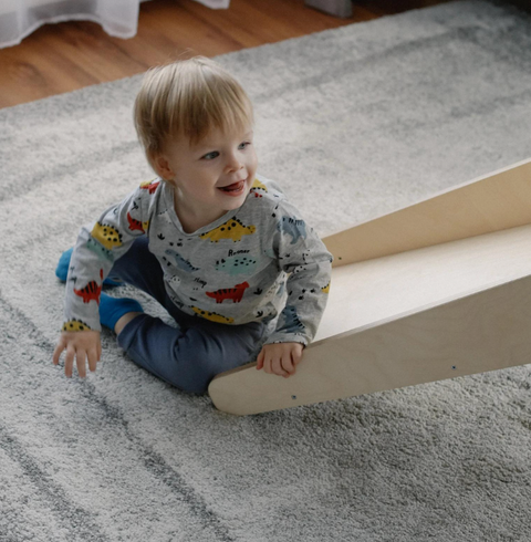 Indoor Wooden Slide: Fun and Safe Playtime Home Decor