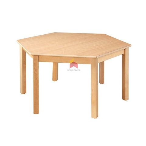 hexagon-shaped tables