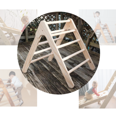 Foldable Climbing Triangle: Active Play for Kids Home Decor
