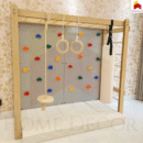 MONKEY BAR WITH DOUBLE PANEL CLIMBING WALL Home Decor Kids