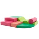 Soft Play Pastel Color Set: Safe and Colorful Fun Soft Play Home Decor Pink and green