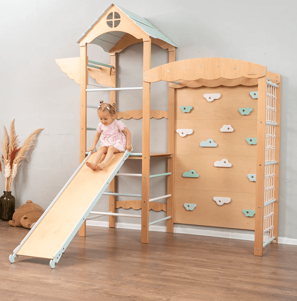 Indoor Tower Climbing Wall and Net Rope 6 Kids Climbing Wall homedecorkids ideas in uae