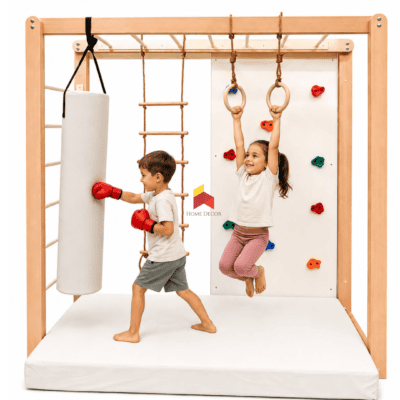 Monkey Bar With Climbing Wall Panel | Basic Model