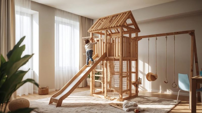 Best Indoor Climbing Solutions for Kids in Apartments 5 Multi activity indoor climbing fram