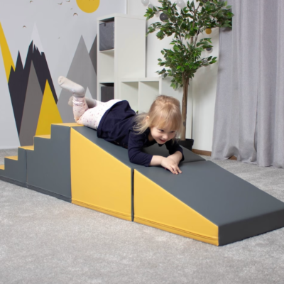 Soft Play Double Fun: Steps and Slide Combo Home Decor
