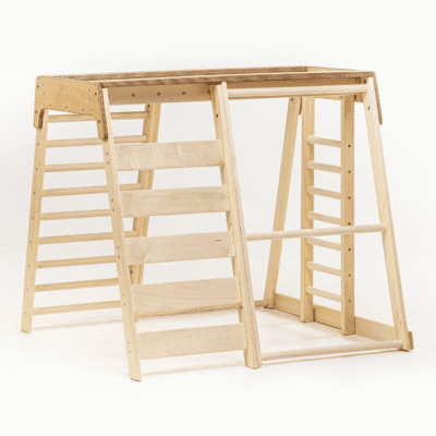 Small Wooden Gymnastics Gym: Fun and Fitness for Kids Home Decor