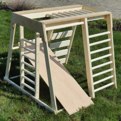 Small Wooden Gymnastics Gym: Fun and Fitness for Kids Home Decor