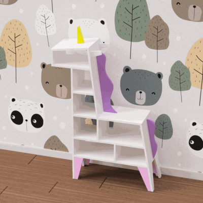 Unicorn Shaped Book Shelf - Whimsical and Practical Kids' Room Decor Home Decor
