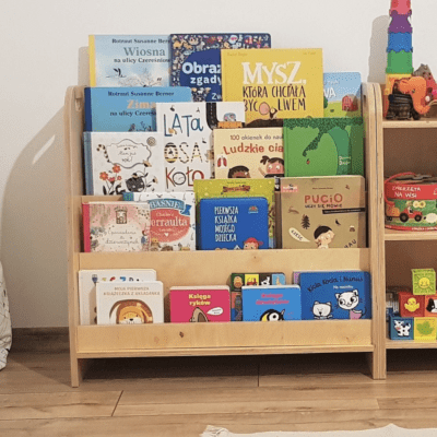WOODEN Montessori bookshelf Home Decor Kids