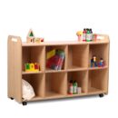 8 Compartment Cubby Storage Trolley