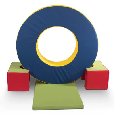 Soft Play Doughnut with Supports: Safe and Fun Soft Play Home Decor blue