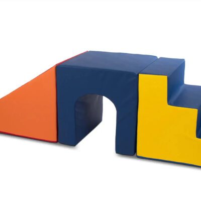 Soft Play Slide, Ladder, and Tunnel Set: Fun Combo for Kids" Soft Play Home Decor YELLOW