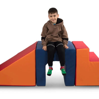 Soft Play Slide, Ladder, and Tunnel Set: Fun Combo for Kids" Soft Play Home Decor ORANGE 
