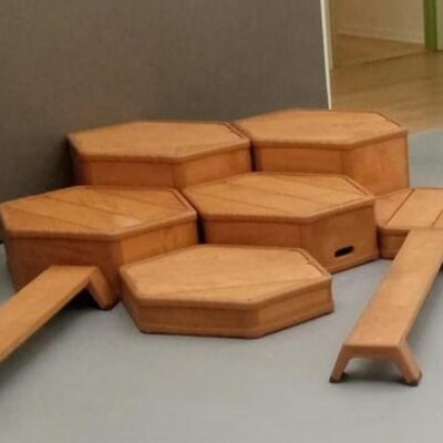 Wooden Balancing Platform Set for Kids' Active Play - Montessori Inspired Home Decor