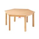 hexagon-shaped tables