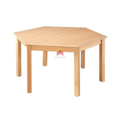 hexagon-shaped tables