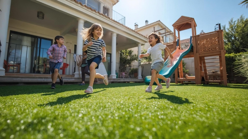 Best Flooring for Kids Play Areas: Safe Surfaces for Active Play 5 Artificial Grass Flooring