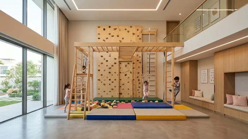 25+ Best Kids Climbing Walls for UAE Homes (Indoor Setup, Sizes & Prices) 4 Advanced and Large Setup