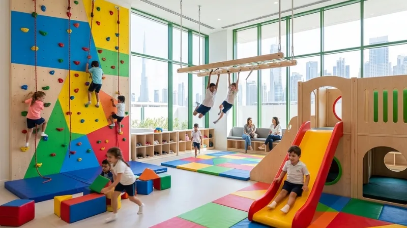 25+ Best Kids Climbing Walls for UAE Homes (Indoor Setup, Sizes & Prices) 3 Playroom climbing wall