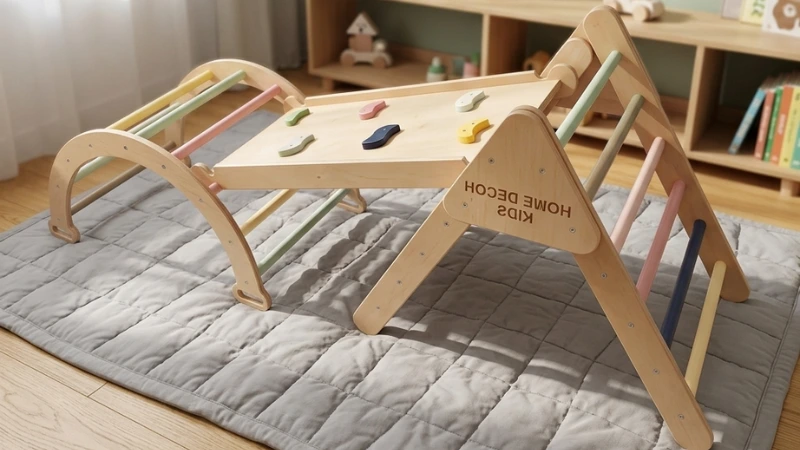 Pikler Triangle UAE: Complete Guide for Parents (Age, Safety & Setup) 5 Rainbow pikler set