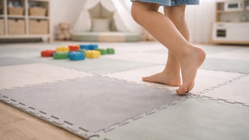How to Make Kids Play Area Safer (Without Killing Fun) 2 Flooring is the most important safety elements for kids play area.