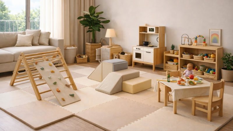 Indoor Play vs Outdoor Play in UAE Homes 5 Indoor climbing and soft play equipment used in UAE homes for children
