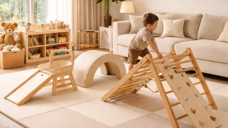 Indoor Play vs Outdoor Play in UAE Homes 3 Indoor play area in a modern UAE apartment with safe flooring and organized toys