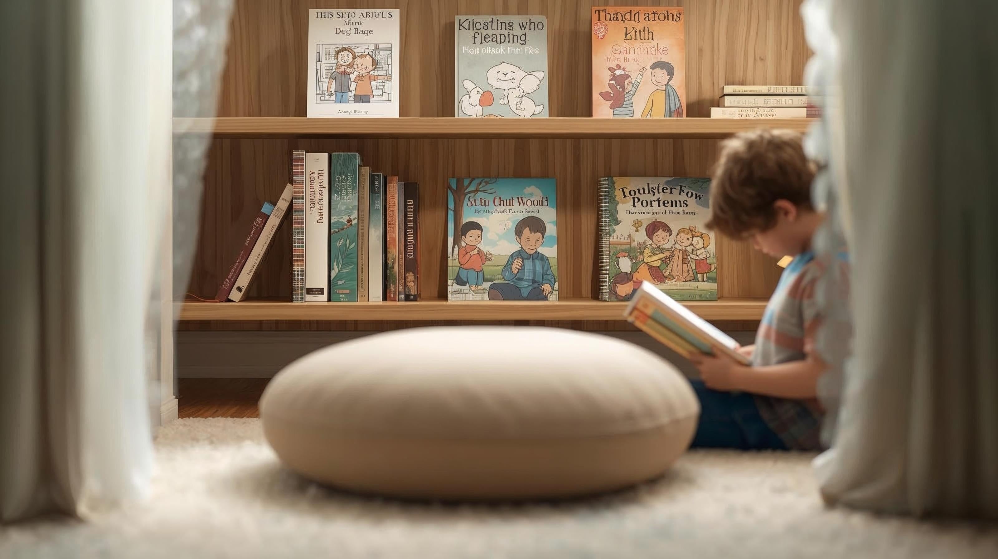 How to Create a Montessori Play Area in Small UAE Apartments 4 Create a Simple Reading Corner