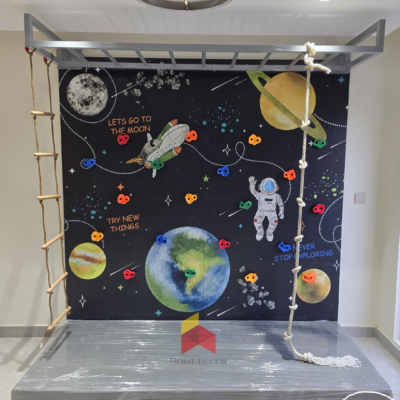 Space Monkey Bar Climbing Gym for Kids | Double Panel