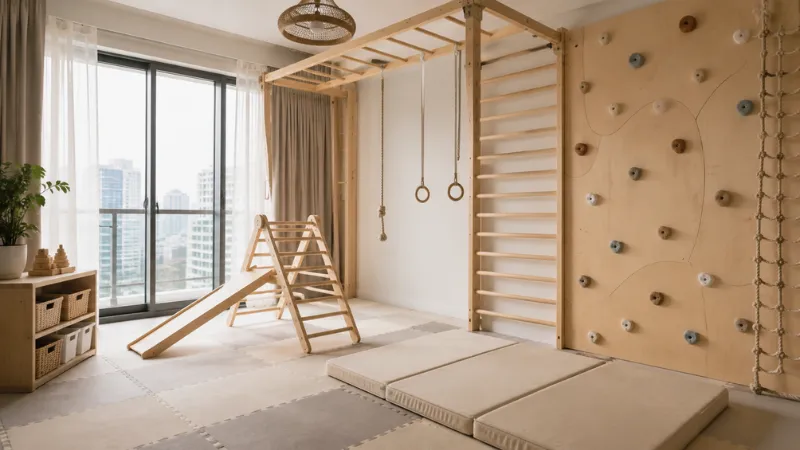Kids Indoor Play Area UAE: How to Set One Up at Home in 2026 3 Climbing