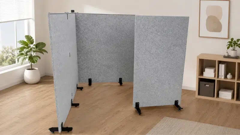Best Room Divider Ideas for Shared Kids Rooms in UAE 4 movable room dividers on wheels kids playroom UAE
