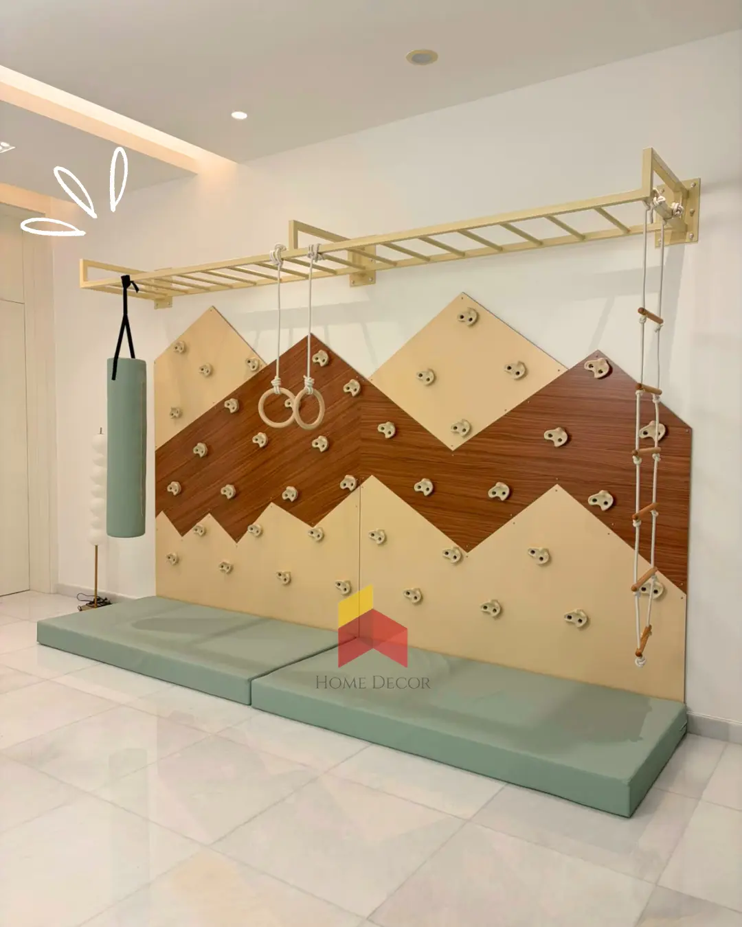 XL Monkey Bar and Climbing Wall Playset Type – 2