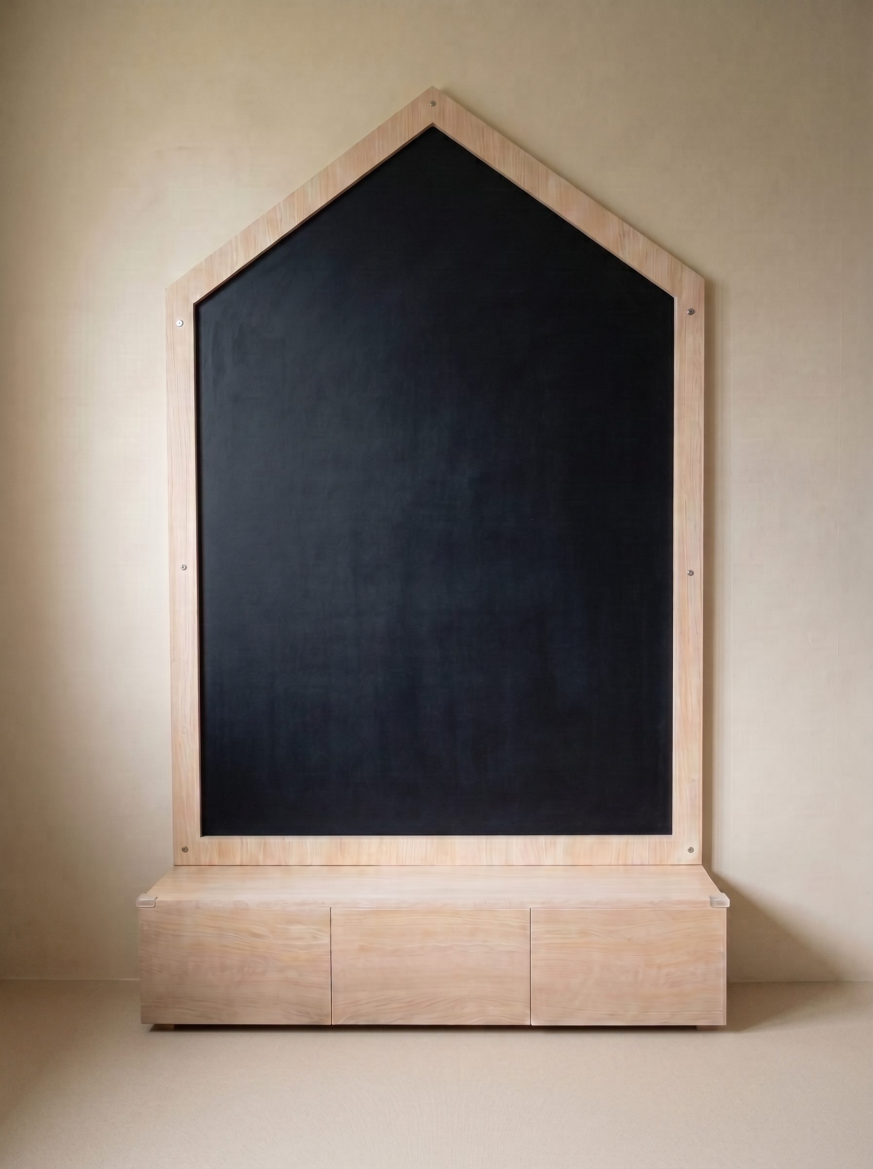 House-Shaped Black board with Storage - Image 3