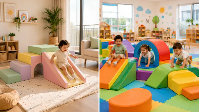 Soft Play Equipment UAE — Home vs Nursery Buyer's Guide 3 home vs classrooms soft play