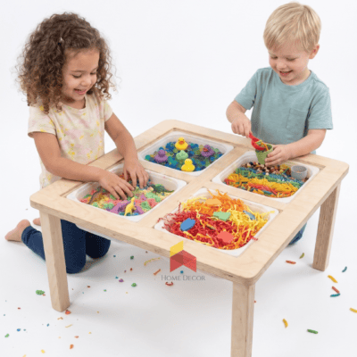 Montessori 4-Tray Sensory Play Table