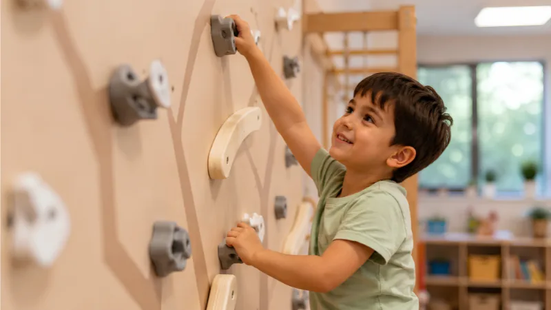 Why Every School and Nursery Should Have Climbing Walls for Kids 3 Kids climbing wall improves balance and coordination