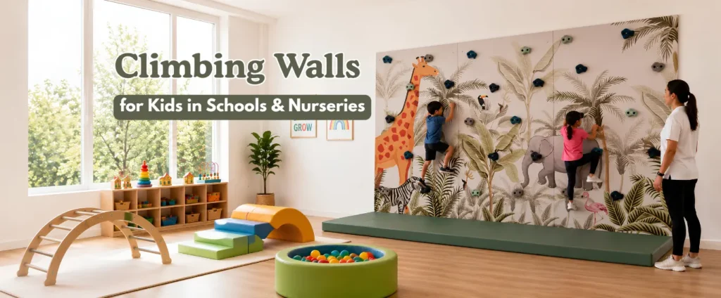 climbing wall for kids in school and nurseries