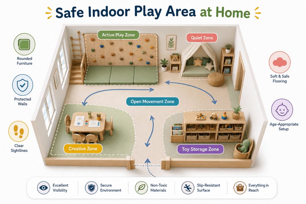 10 Tips for a Safe Indoor Play Area at Home 3 Safe Indoor Play Area at Home