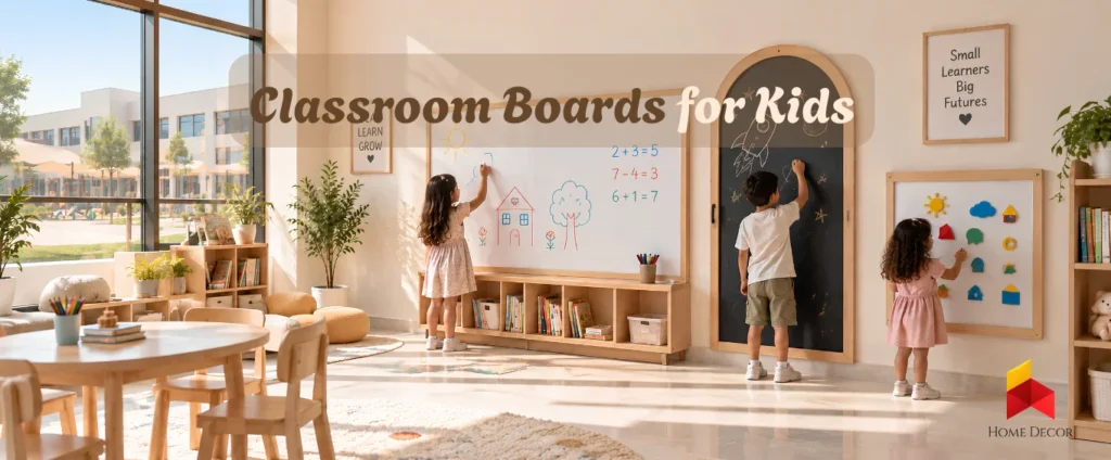 classroom boards for kids in a modern UAE classroom