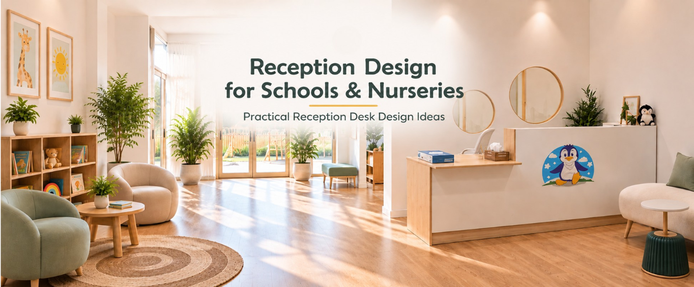 Reception Design: A Practical Guide to Reception Desk Design 1 reception design for schools and nurseries